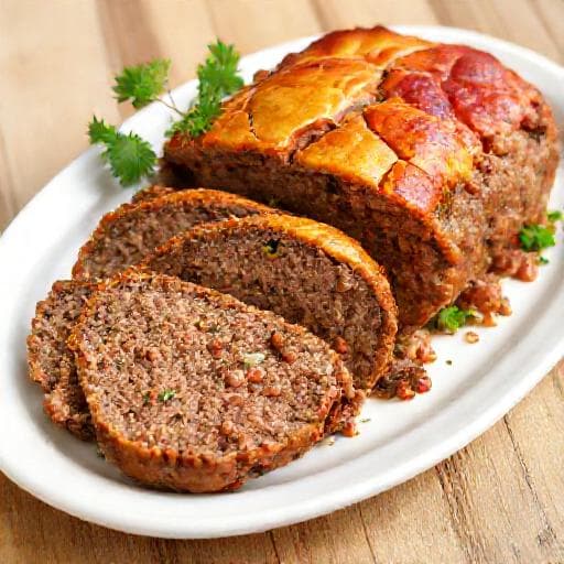 Traditional Serbian Mesna Štruca (Meatloaf)