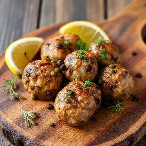 Polpete od Tune with Capers and Olives (Mediterranean Twist)