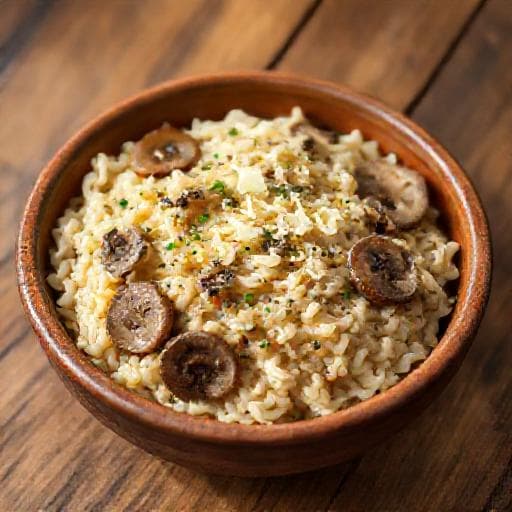 Quick Mushroom Risotto (Rižoto s gljivama - Brza verzija)