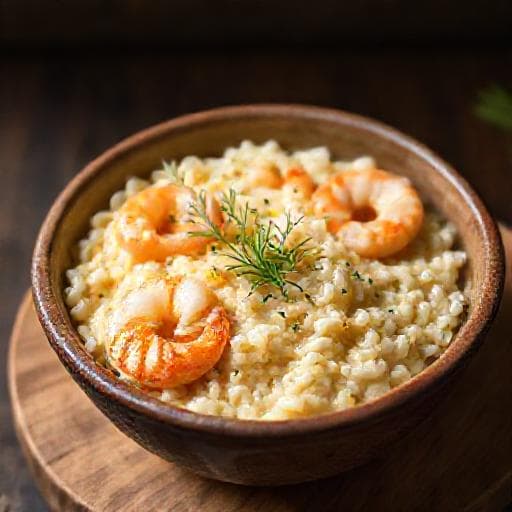 Quick Rižoto s Kozicama (Speedy Shrimp Risotto)