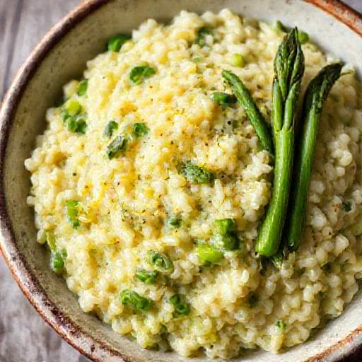 Quick Asparagus Risotto