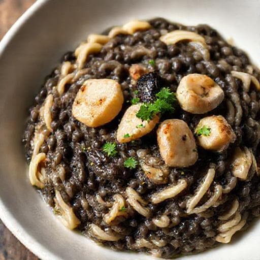 Rižoto od sipe (Classic Cuttlefish Risotto)