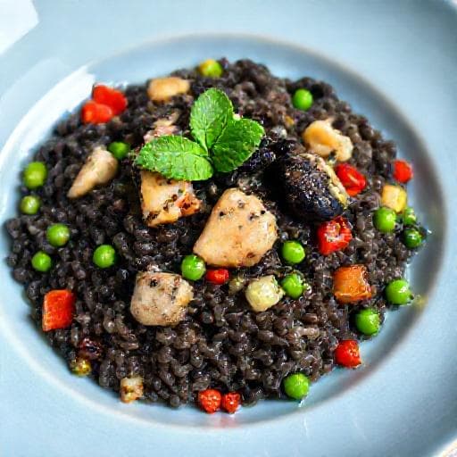 Rižoto od sipe s povrćem (Cuttlefish Risotto with Vegetables)