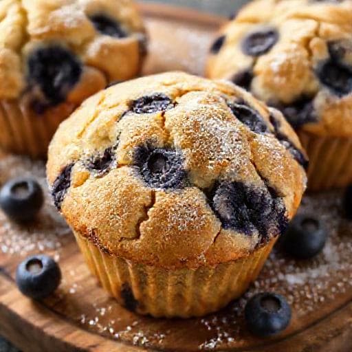 Klassische Blaubeermuffins