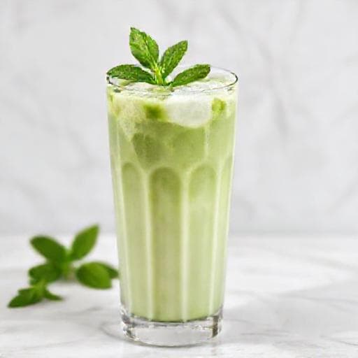 Iced Matcha Latte with Coconut Milk