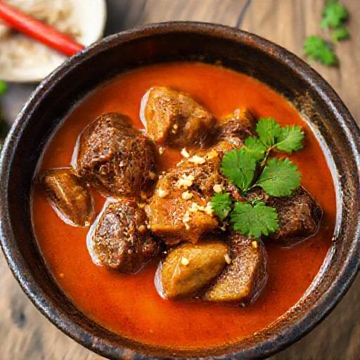 Gulai Kawah Daging (Traditional Beef Gulai)