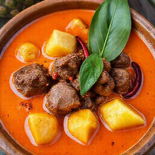 Gulai Lemak Cili Api Daging Salai with Pineapple
