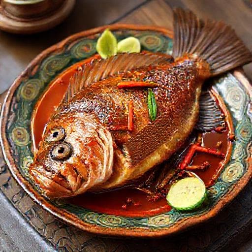 Ikan Siakap Tiga Rasa Nyonya Style