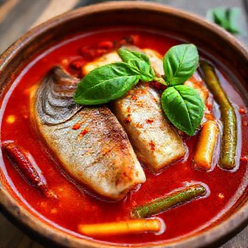 Ikan Tenggiri Masak Asam Pedas (Spicy Tamarind Fish)