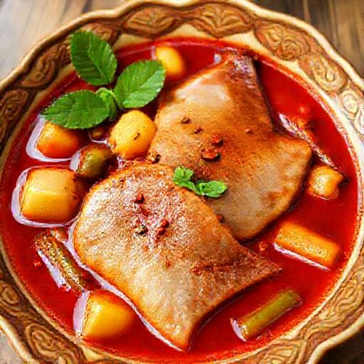 Asam Pedas Ikan Pari Nyonya Style