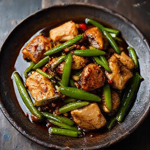Ikan Masak Sambal Kicap with Petai (Regional Twist)