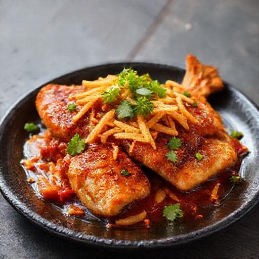 Ikan Goreng Berlada with Crispy Garlic