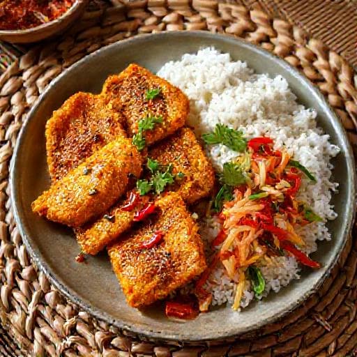 Ikan Goreng Kunyit Sambal Matah