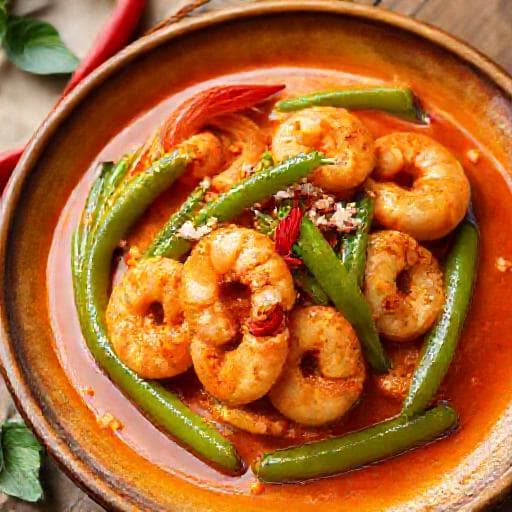 Sambal Udang Petai with Coconut Milk