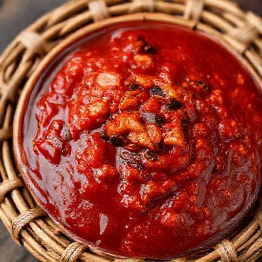 Sambal Gesek Terasi Bakar (Grilled Shrimp Paste Sambal Gesek)