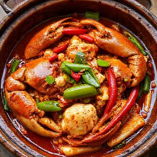 Ketam Masak Cili with Petai (Stinky Bean Crab)