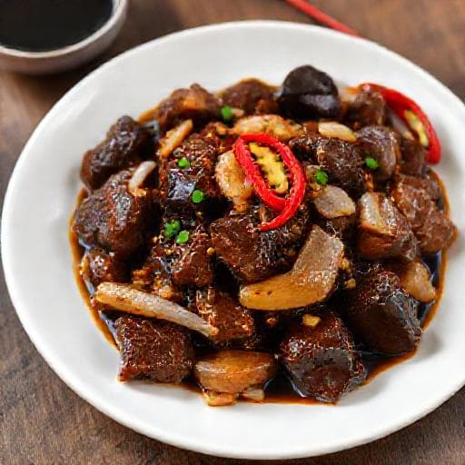 Daging Masak Hitam Ekspres (Quick Black Beef)