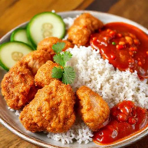 Nasi Ayam Penyet (Classic)