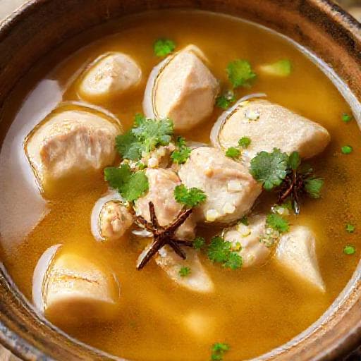 Sup Ayam Kampung (Traditional Village Chicken Soup)