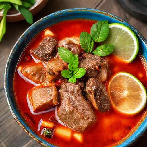 Spicy Sup Perut with Lemongrass (Regional Twist)