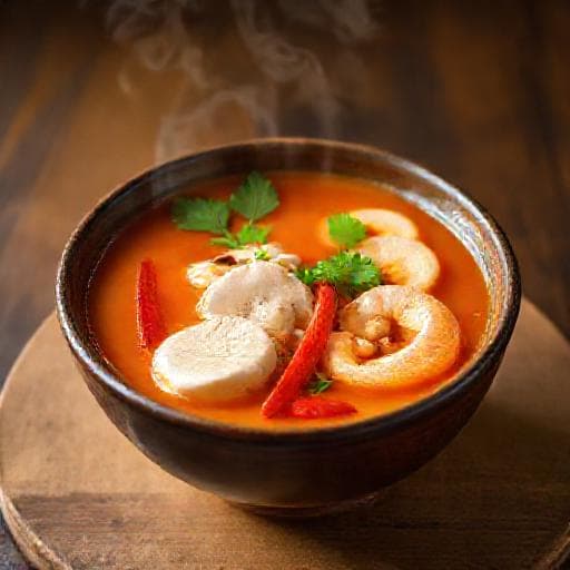 Tom Yam Ayam (Classic Thai Chicken Tom Yum Soup)