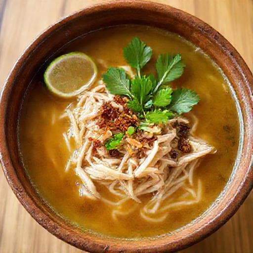 Soto Banjar Ayam Kampung (Free-Range Chicken Soto Banjar)