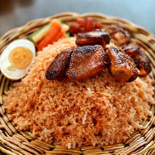 Nasi Dagang Kelantan with Ayam Percik