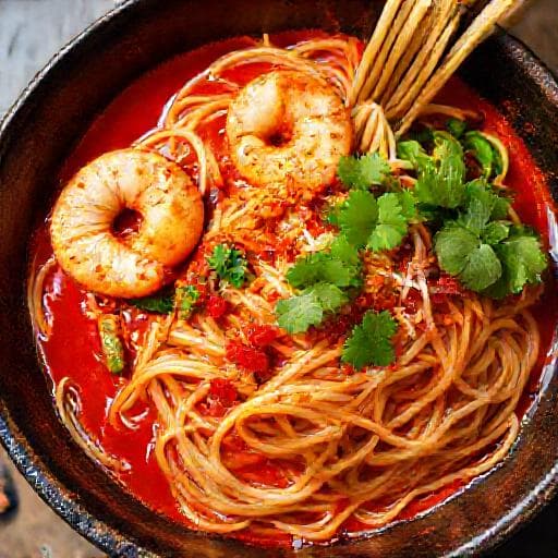 Spicy Prawn Mee Siam