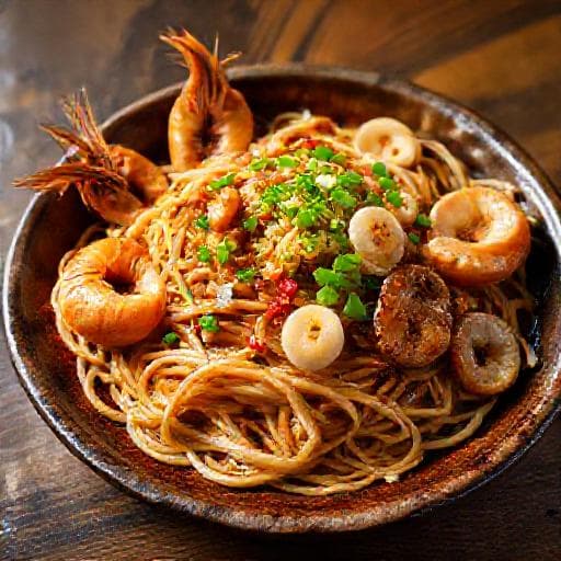 Char Kuey Teow Penang with Seafood