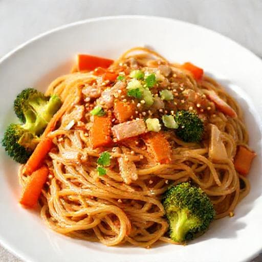 Quick Pan Mee with Pre-made Noodles
