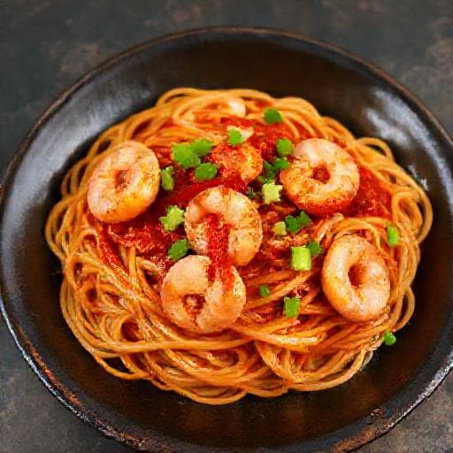 Spicy Tuaran Mee with Shrimp