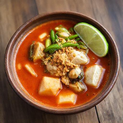 Lontong Kuah Lodeh Padang Style