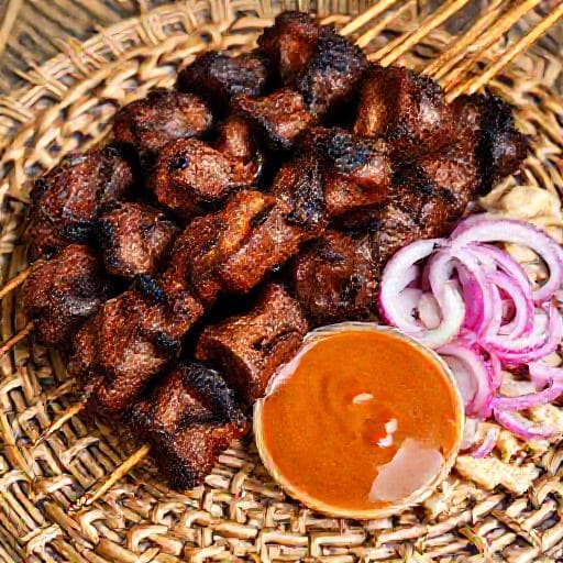 Satay Kajang Kambing (Mutton Satay)