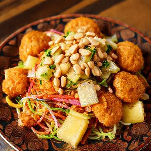 Rojak Mamak with Seafood Fritters