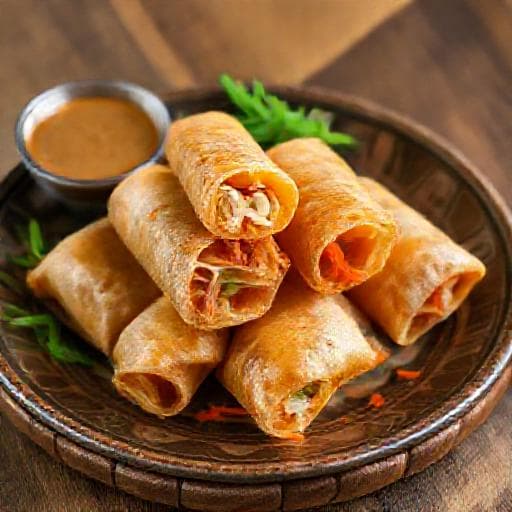 Popia Goreng with Jicama (Bangka Style)