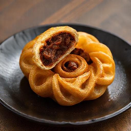 Karipap Pusing with Rendang Filling