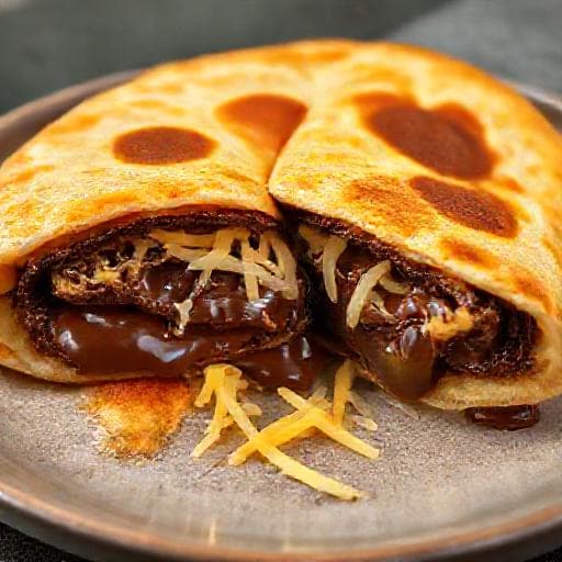 Apam Balik with Chocolate and Cheese
