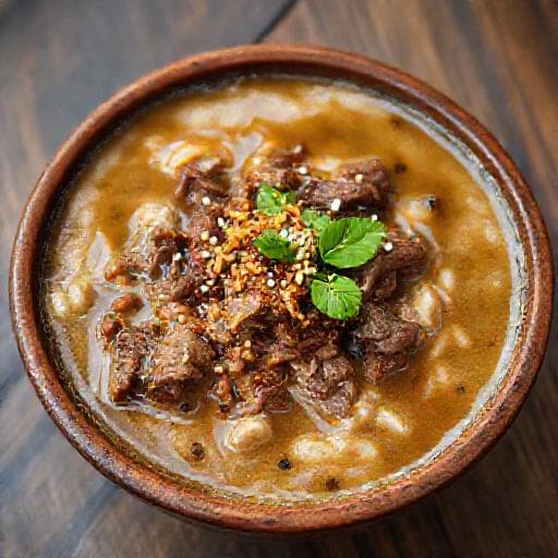 Bubur Lambuk Daging (Beef Bubur Lambuk)