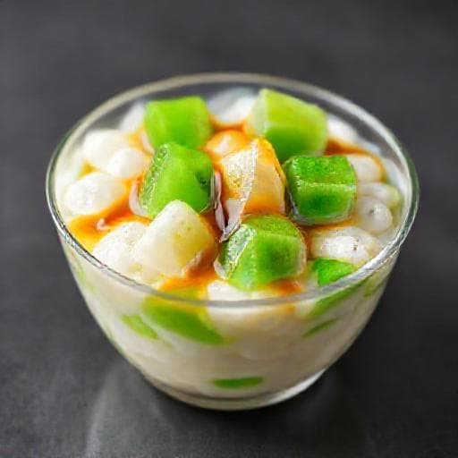 Sagu Gula Melaka with Pandan Jelly