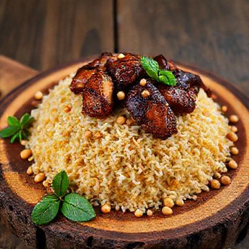 Nasi Arab Mandy Ayam with Smoked Chicken