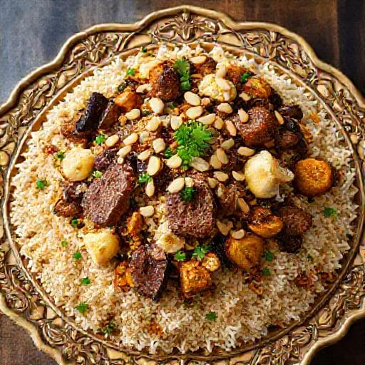 Traditional Nasi Arab Maqlubah