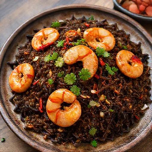 Nasi Goreng Cili Padi with Belacan Prawns
