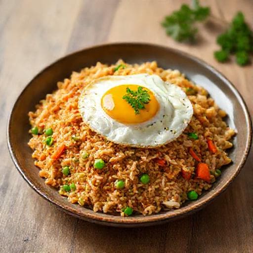 Nasi Goreng Ayam Kilat (Quick Chicken Fried Rice)