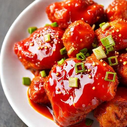 Quick Gochujang Glazed Korean Fried Chicken