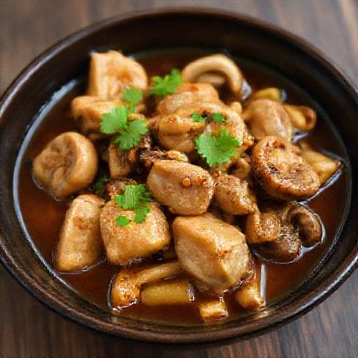 Ayam Pongteh with Mushrooms and Bamboo Shoots