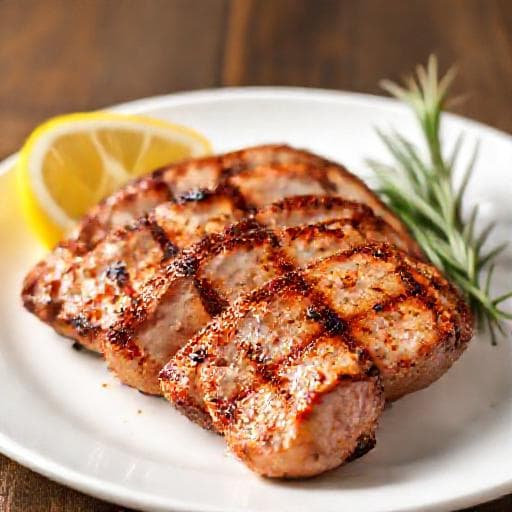 Quick Marinated Grilled Pork Neck