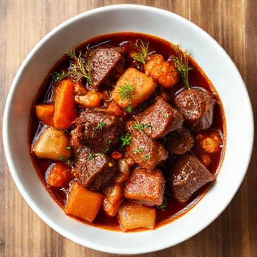 Quick "Vinen Kebap" Style Beef Stew