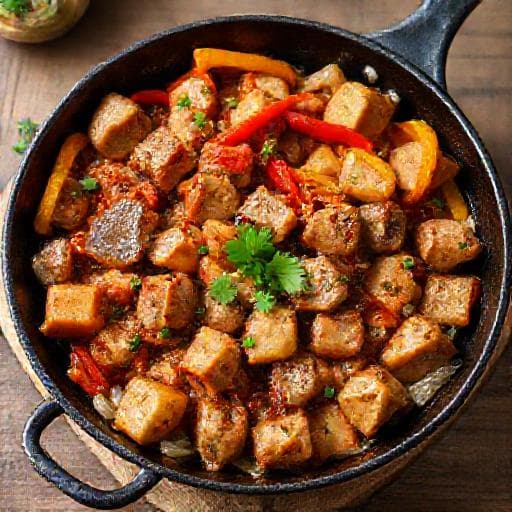 Quick Vodeničarski Kebap Skillet
