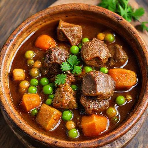 Classic Beef and Peas Stew (Телешко с грах)