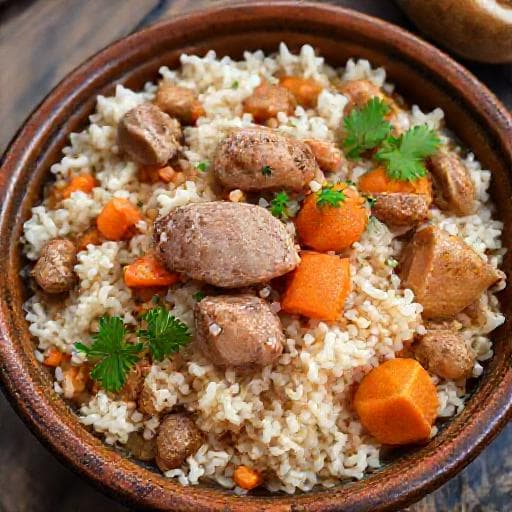 Traditional Rabbit with Rice (Заек с ориз)